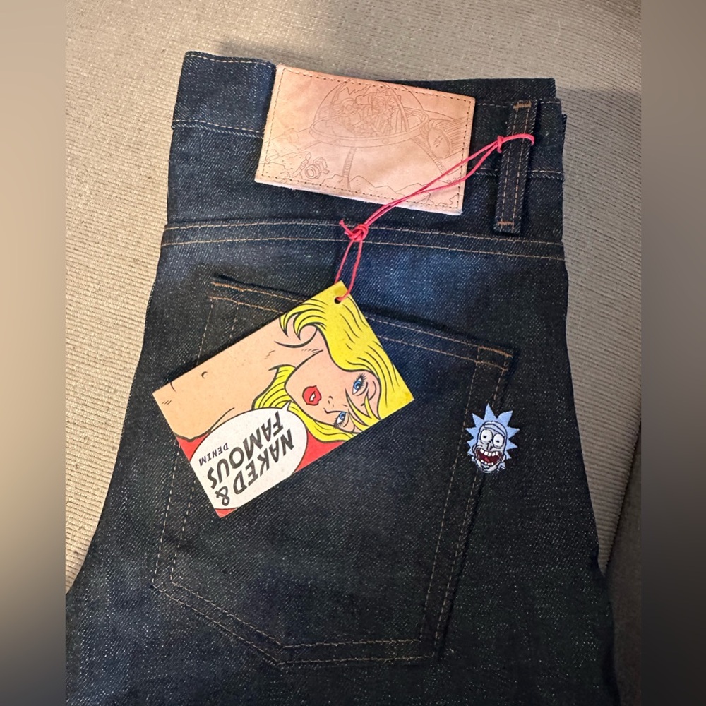 Naked & Famous X Rick and Morty jeans